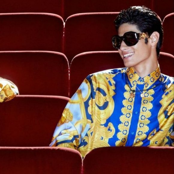 Versace VE4424U GB1/87 Sunglasses MAXI MEDUSA Black Gray Oversized Unisex - Picture 4 of 13